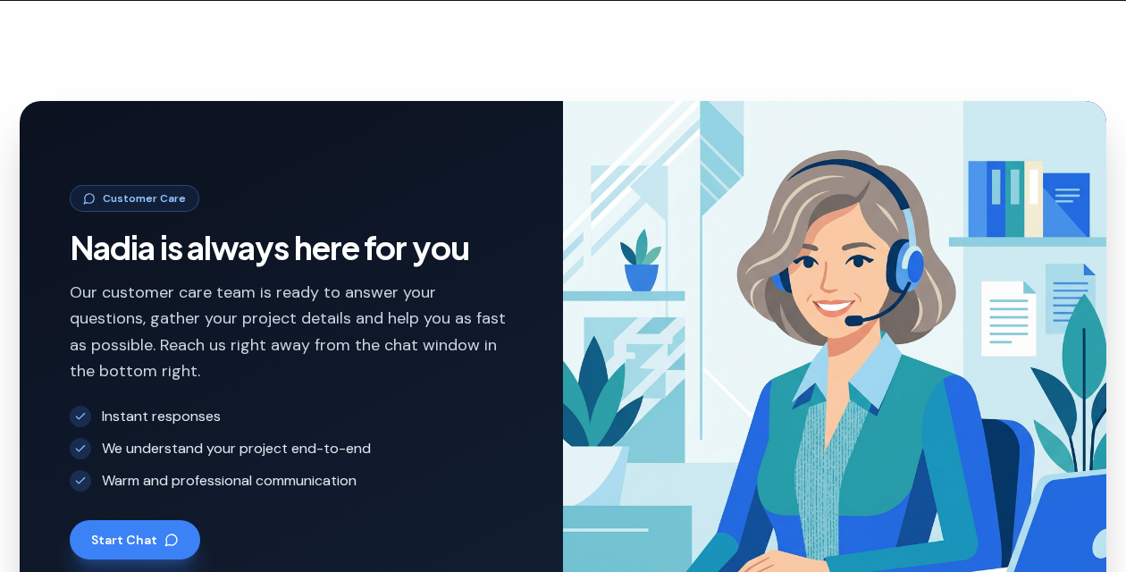 End-to-end customer support